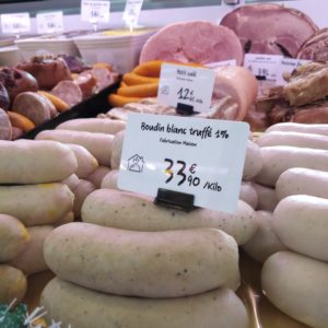 Boudin blanc truffé 1%