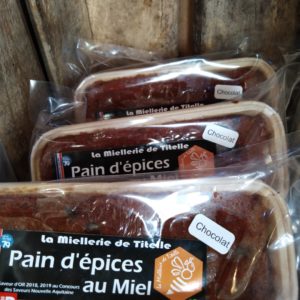 Pain d'épices aux pépites de chocolat