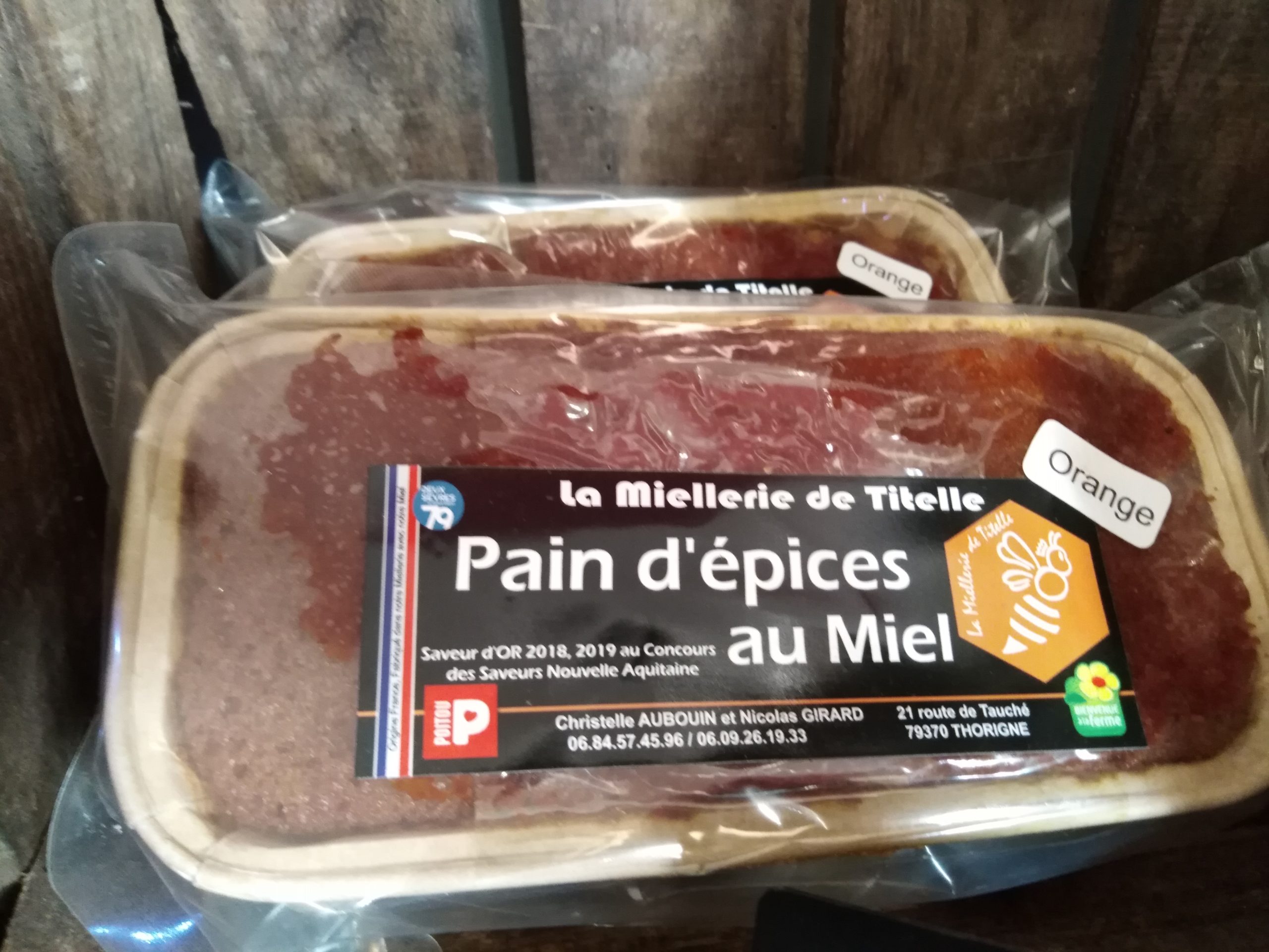 Pain d'épices à l'Orange confite